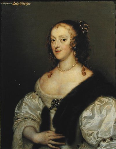 Margaret (1635-1710) toisen lordi Colepeperin vaimo (öljy kankaalle) tekijältä Adriaen Hanneman