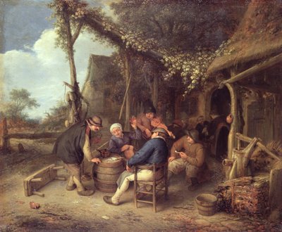 Työn jälkeen maalla, 1659 tekijältä Adriaen Jansz. van Ostade