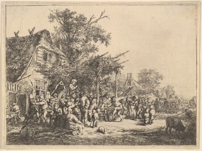 Tanssi säleikön alla, 1610-85. tekijältä Adriaen Jansz. van Ostade