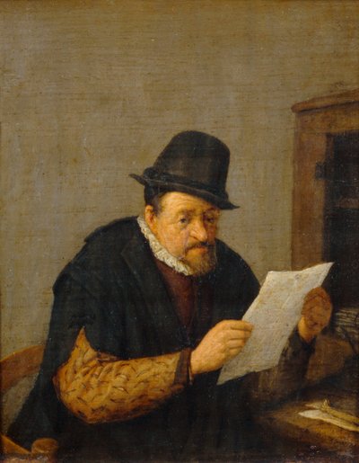 Lukeminen ... tekijältä Adriaen Jansz. van Ostade