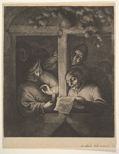 Laulajat ikkunassa, 1610-85. tekijältä Adriaen Jansz. van Ostade