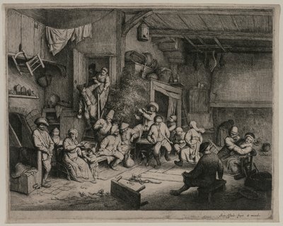 Tanssi majatalossa, 1652. tekijältä Adriaen Jansz. van Ostade