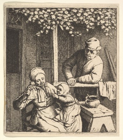 Nukke, 1610-85. tekijältä Adriaen Jansz. van Ostade