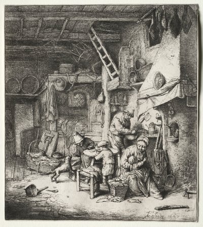 Perhe, 1647. tekijältä Adriaen Jansz. van Ostade