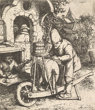 Veitsimylly, 1610-85. tekijältä Adriaen Jansz. van Ostade