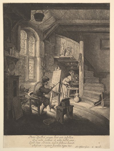 Taidemaalari, 1610-85. tekijältä Adriaen Jansz. van Ostade