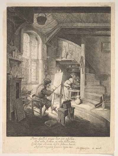 Taidemaalari, 1600-luku. tekijältä Adriaen Jansz. van Ostade