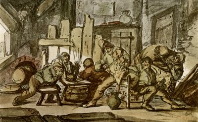 Talonpoikamuusikko kylän tavernassa tekijältä Adriaen Jansz. van Ostade