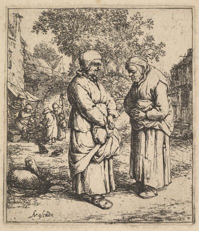 Kaksi juorua, 1610-85. tekijältä Adriaen Jansz. van Ostade