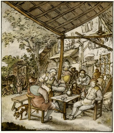 Kylän majatalo tekijältä Adriaen Jansz. van Ostade