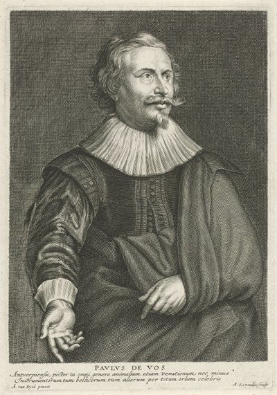Portree van Paul de Vos tekijältä Adriaen Lommelin