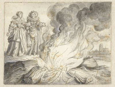 "Intohimo on pelkistä oljista syntyvä tuli" tekijältä Adriaen Pietersz van de Venne