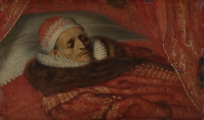 Kaupunginhaltija prinssi Maurice makaa valtiossa Maurits (1567-1625), Orangen prinssi, makaa valtiossa, 1625 tekijältä Adriaen Pietersz van de Venne