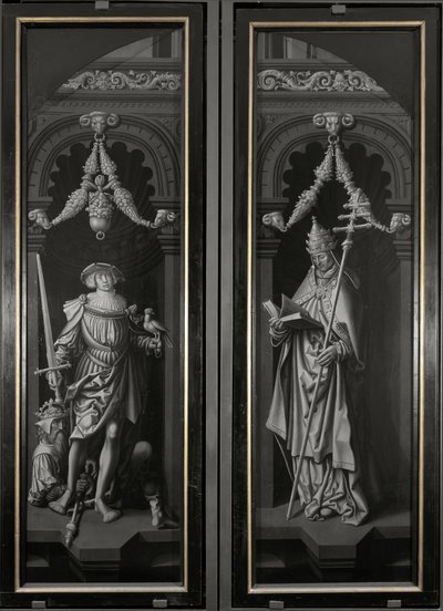 Pyhän Pancrazion triptyykki, suljetut paneelit (öljy puulle tekijältä Adriaen Ysenbrandt