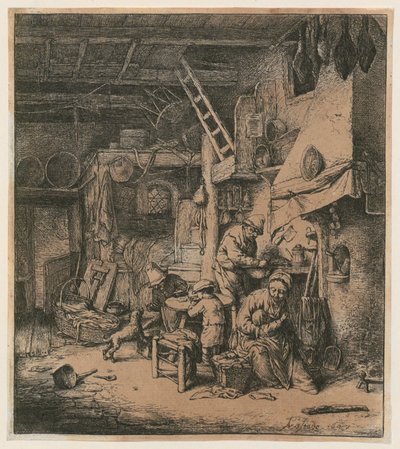 Perhe tekijältä Adriaen van Ostade
