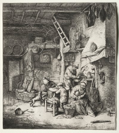 Perhe tekijältä Adriaen van Ostade