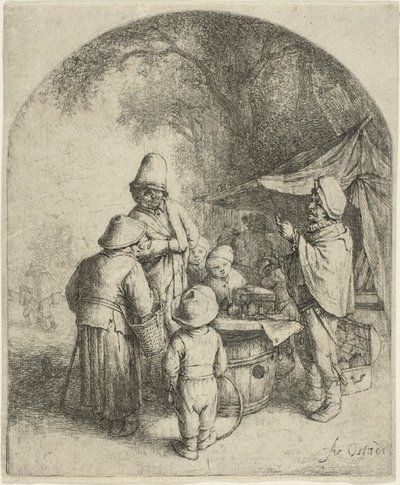 Quacksalver tekijältä Adriaen van Ostade