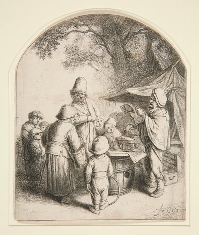Quacksalver tekijältä Adriaen van Ostade