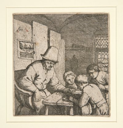 Koulumestari tekijältä Adriaen van Ostade