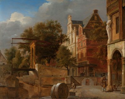 Drawbridge tekijältä Adriaen van de & Heyden Jan van der (1637 1712) Velde