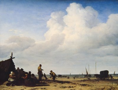 Näkymä rannalle tekijältä Adriaen van de Velde
