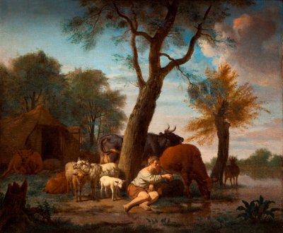 Kalastuksen paimen tekijältä Adriaen van de Velde