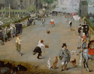 Jeu de Paume ennen maalaislinnaa tekijältä Adriaen van de Venne