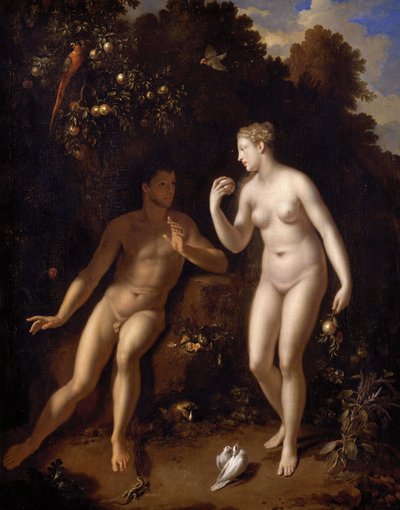 French: Adam et Ève près de l