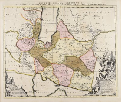 Imperii Persici delineatio ex scriptis potentissimum geographicis Arabum et Persarum tentata ab Adriano Relando tekijältä Adrian Reeland