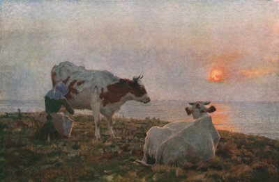 "The Setting Sun", c1897, c1930. tekijältä Adrian Stokes