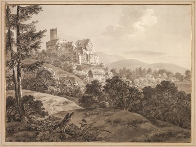 Näkymä Gnandsteinin linnalle, n. 1795. tekijältä Adrian Zingg