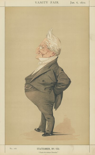 Adolphe Thiers (värilitografia) tekijältä Adriano Cecioni