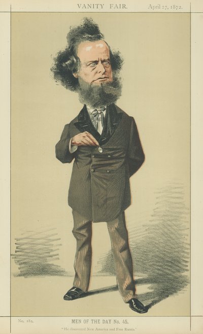 William Hepworth Dixon (värilitografia) tekijältä Adriano Cecioni