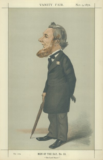 Sir Sydney Hedley Waterlow (värilitografia) tekijältä Adriano Cecioni