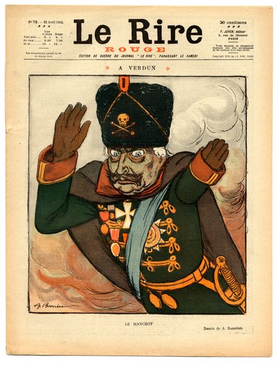 Kansi "" The Red Laughter", satiirinen väreissä tekijältä Adrien Barrere