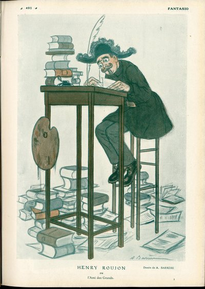 Fantasia, n. 1912_2_15 - Kuvitus Barreresta (1874-1931): Kuvataide, lukeminen ja kirjoitus - Roujon Henry tekijältä Adrien Barrere