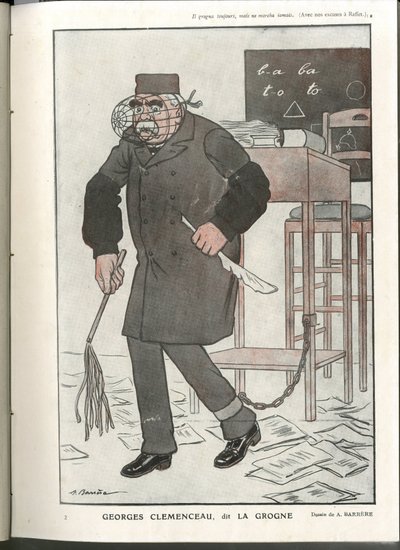 Kuva Barreresta (1874-1931) elokuvassa "Fantasio", 1.5.2016 - Georges Clemenceau, dit La Grogne - Sota 14-18, Sensuuri - Clemenceau George tekijältä Adrien Barrere