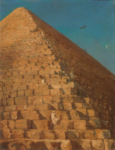 Suuri pyramidi, Giza, 1830 tai myöhemmin. tekijältä Adrien Dauzats