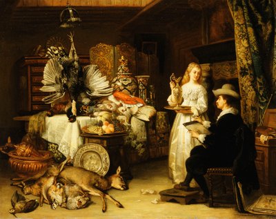 Taiteilijan studio, 1879 tekijältä Adrien Joseph Verhoven Ball