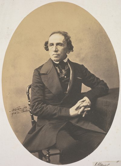 Giacomo Meyerbeerin (1791-1864) muotokuva tekijältä Adrien Tournachon