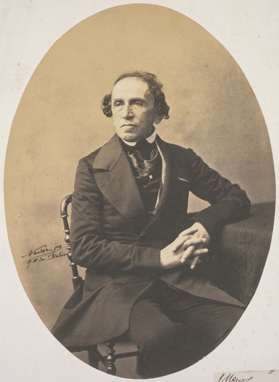 Giacomo Meyerbeerin muotokuva 1791-1864, 1857. tekijältä Adrien Tournachon