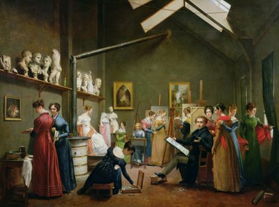 Abel de Pujolin studion sisustus tekijältä Adrienne Marie Louise Grandpierre Deverzy