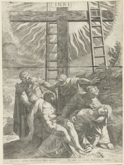 Ristiin ottaminen tekijältä Egidius  Sadeler (II)