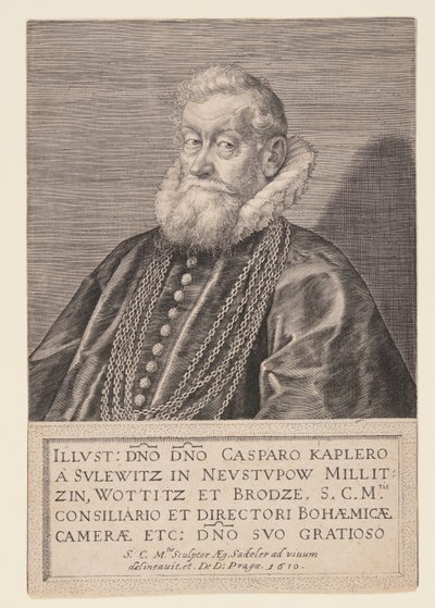 Gaspard Kaplir von Sulewitz, keisarin neuvonantaja. tekijältä Aegidius Sadeler II