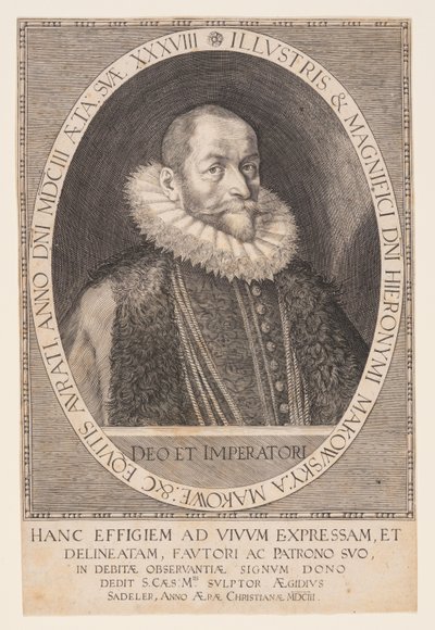 Hieronymus Makofsky, kamreeri tekijältä Aegidius Sadeler II