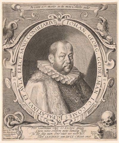 Johann Georg von Gödelmann, oikeustieteen professori, diplomaatti tekijältä Aegidius Sadeler II