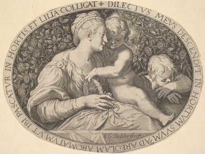Madonna ja lapsi.n.d. tekijältä Aegidius Sadeler II