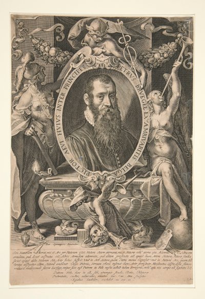 Peter Brueghel nuoremman muotokuva tekijältä Aegidius Sadeler II