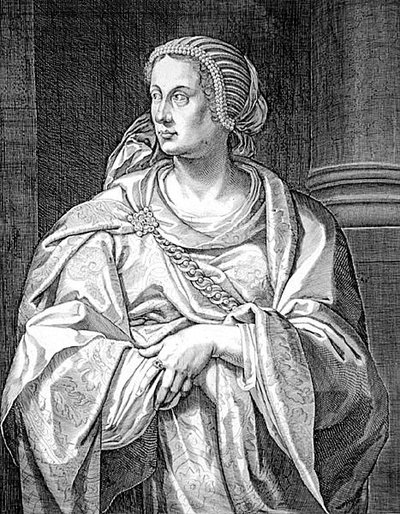 Albia Terenta, Othon äiti (kaiverrus) tekijältä Aegidius Sadeler or Saedeler