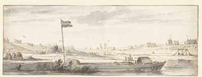 Mallegatin kaivaminen Dordrechtin ulkopuolella, 1648 tekijältä Aelbert Cuyp (attributed to)